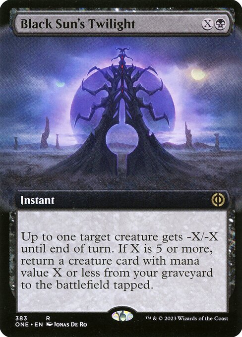 Phyrexia: All Will Be One - 383 - Black Sun's Twilight - Rare - B - Foil
