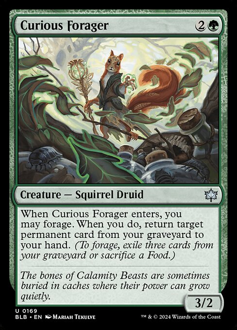 Bloomburrow - 169 - Curious Forager - Uncommon - G - Foil