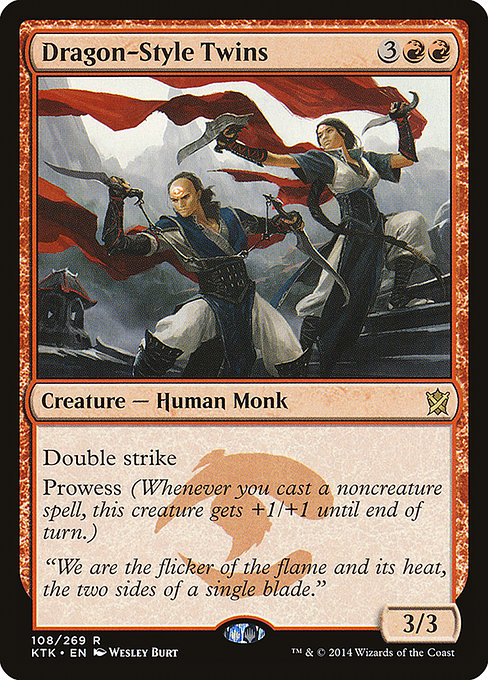 Khans of Tarkir - 108 - Dragon-Style Twins - Rare - R - Non-foil