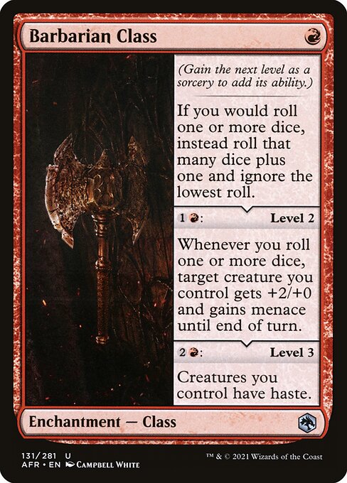 Adventures in the Forgotten Realms - 131 - Barbarian Class - Uncommon - R - Non-foil
