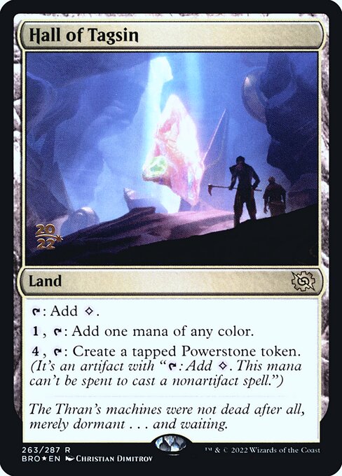 The Brothers' War Promos - 263s - Hall of Tagsin - Rare - C - Foil - Datestamped Promo