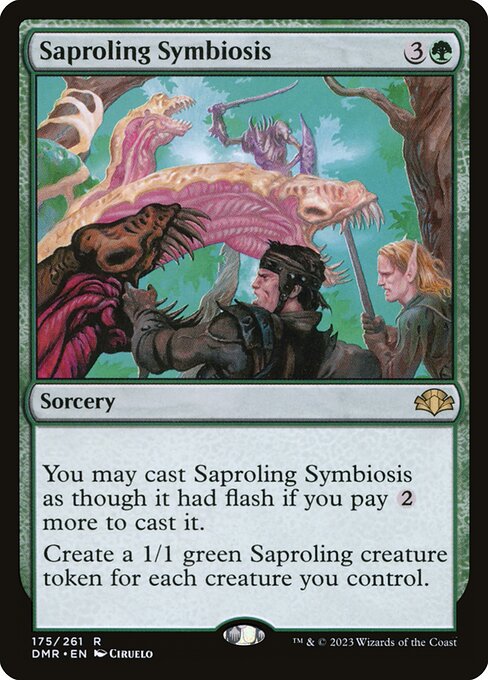 Dominaria Remastered - 175 - Saproling Symbiosis - Rare - G - Foil