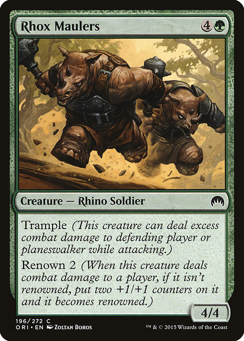 Magic Origins - 196 - Rhox Maulers - Common - G - Non-foil