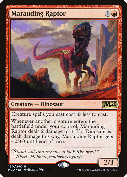 Core Set 2020 - 150 - Marauding Raptor - Rare - R - Foil