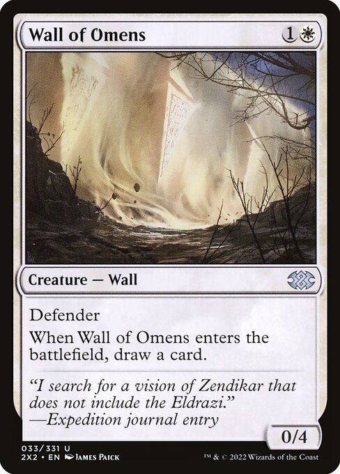 Double Masters 2022 - 33 - Wall of Omens - Uncommon - W - Non-foil