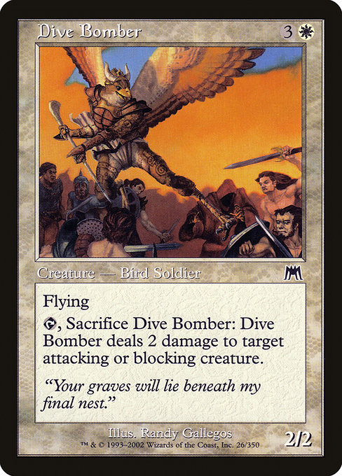 Onslaught - 26 - Dive Bomber - Common - W - Non-foil
