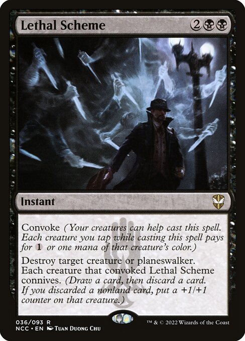 New Capenna Commander - 36 - Lethal Scheme - Rare - B - Non-foil