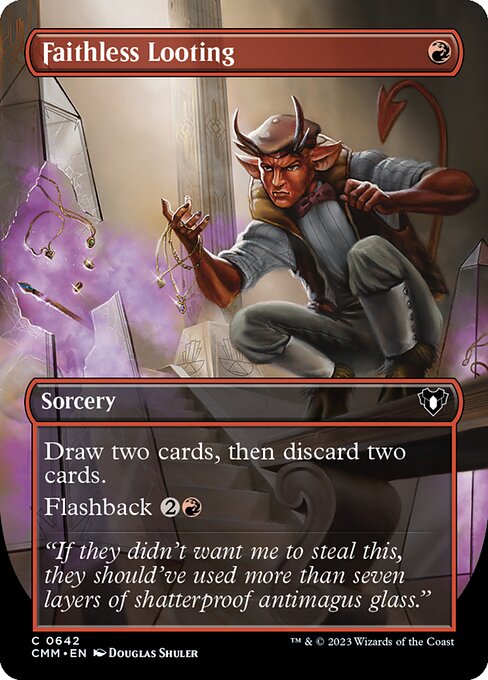 Commander Masters - 642 - Faithless Looting - Common - R - Non-foil