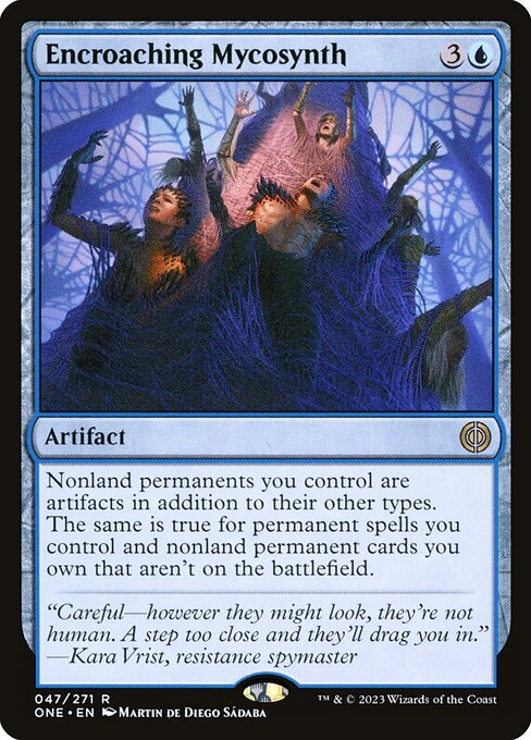 Phyrexia: All Will Be One - 47 - Encroaching Mycosynth - Rare - U - Foil