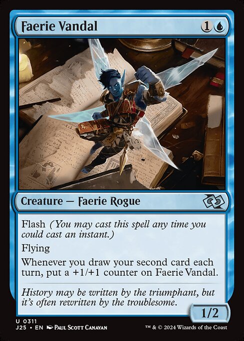 Foundations Jumpstart - 311 - Faerie Vandal - Uncommon - U - Non-foil