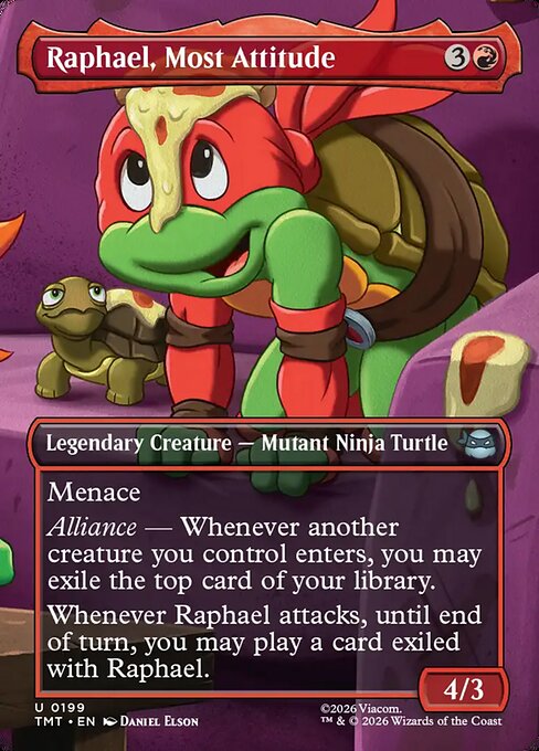 Teenage Mutant Ninja Turtles - 199 - Raphael, Most Attitude - Uncommon - R - Non-foil