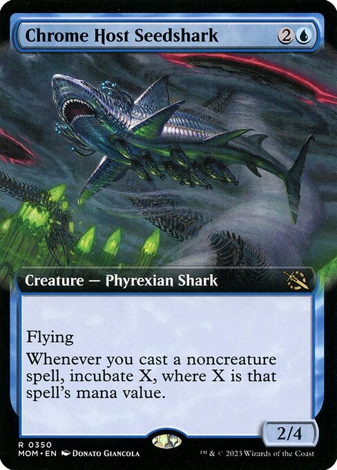 March of the Machine - 350 - Chrome Host Seedshark - Rare - U - Non-foil