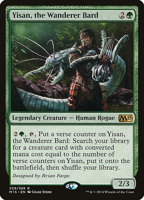 Magic 2015 - 209 - Yisan, the Wanderer Bard - Rare - G - Non-foil