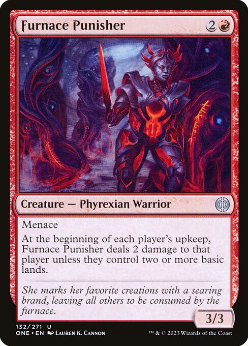 Phyrexia: All Will Be One - 132 - Furnace Punisher - Uncommon - R - Foil