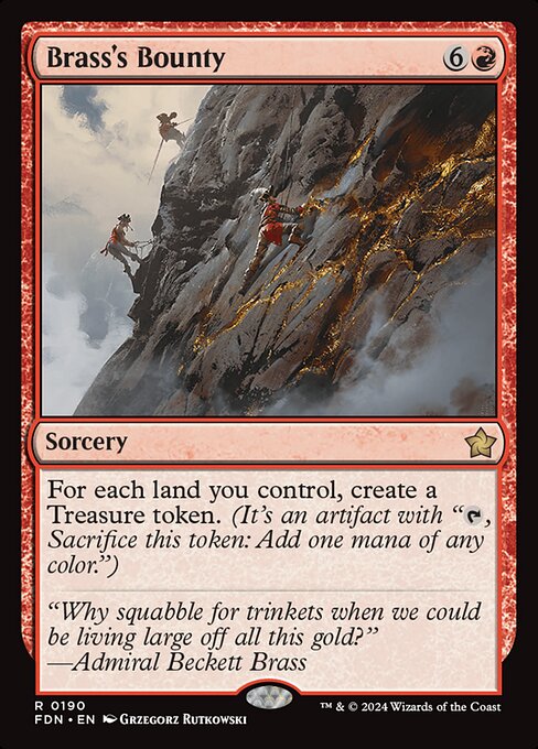 Foundations - 190 - Brass's Bounty - Rare - R - Non-foil