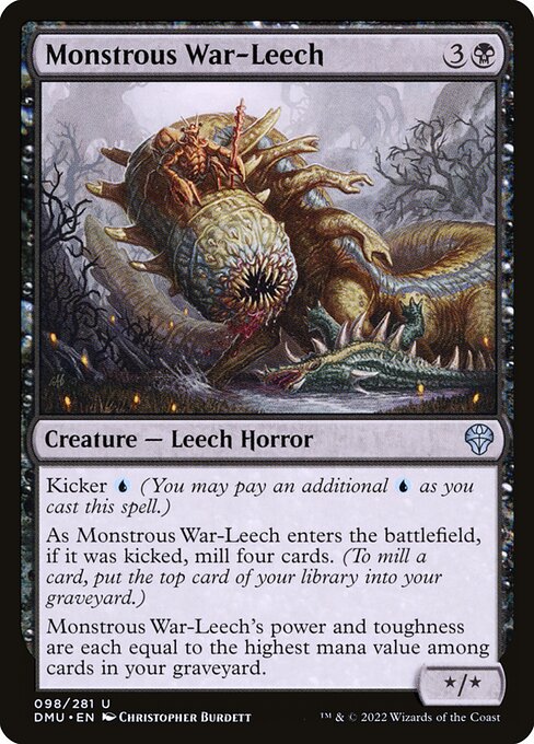 Dominaria United - 98 - Monstrous War-Leech - Uncommon - B - Non-foil