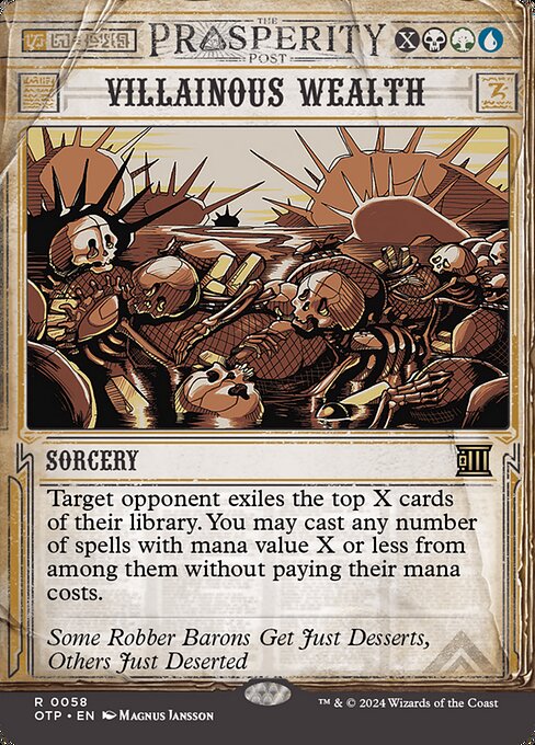 Breaking News - 58 - Villainous Wealth - Rare - Multi - Non-foil