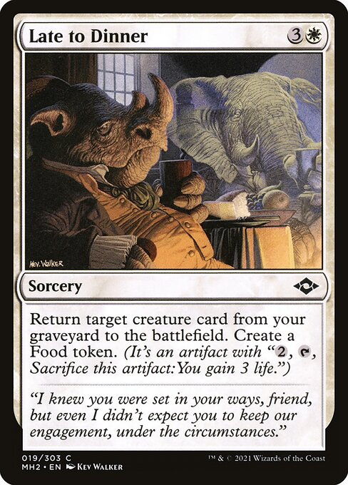 Modern Horizons 2 - 19 - Late to Dinner - Common - W - Non-foil