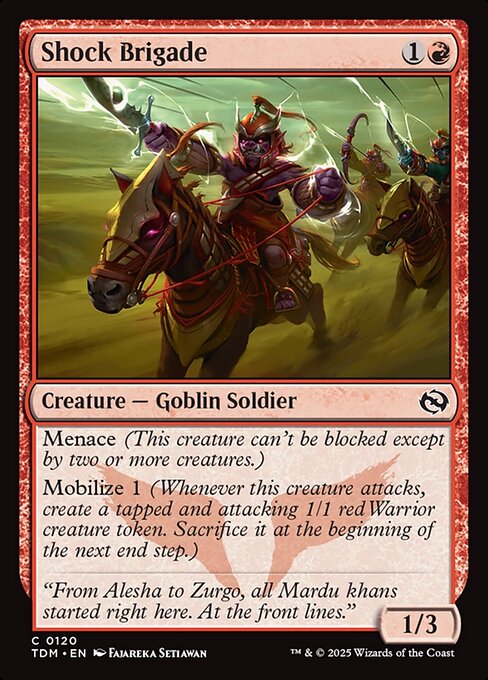 Tarkir: Dragonstorm - 120 - Shock Brigade - Common - R - Non-foil