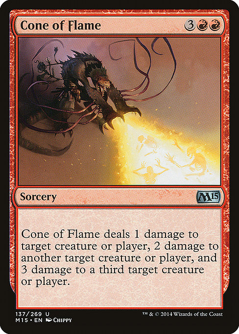 Magic 2015 - 137 - Cone of Flame - Uncommon - R - Non-foil