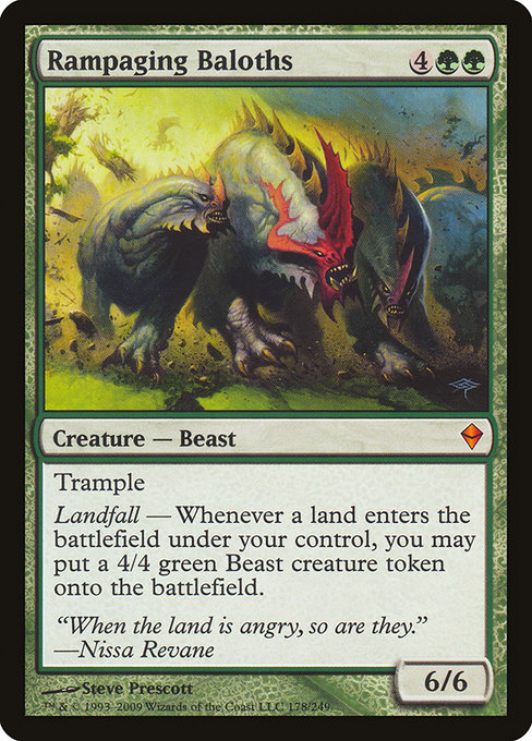 Zendikar - 178 - Rampaging Baloths - Mythic - G - Non-foil