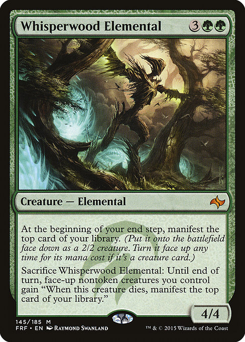 Fate Reforged - 145 - Whisperwood Elemental - Mythic - G - Non-foil