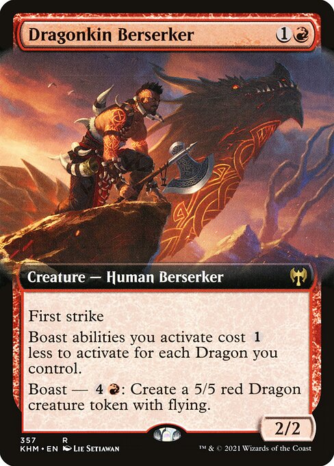Kaldheim - 357 - Dragonkin Berserker - Rare - R - Foil