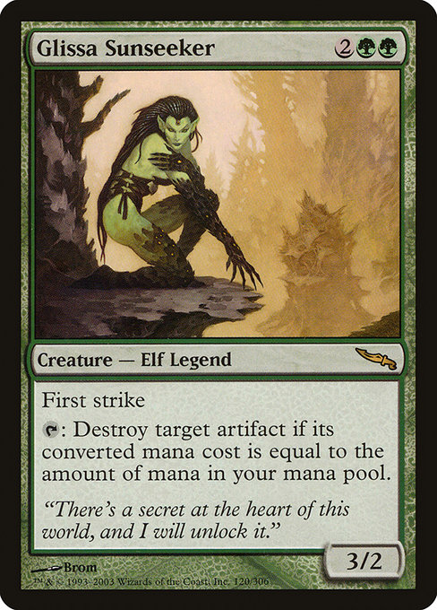 Mirrodin - 120 - Glissa Sunseeker - Rare - G - Non-foil
