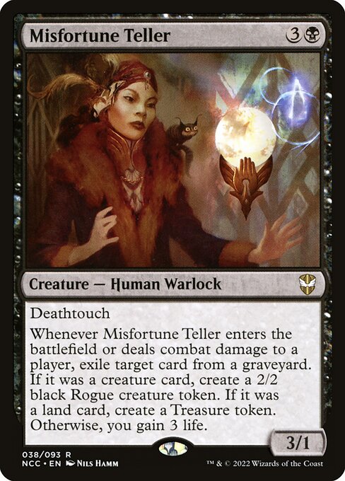 New Capenna Commander - 38 - Misfortune Teller - Rare - B - Non-foil