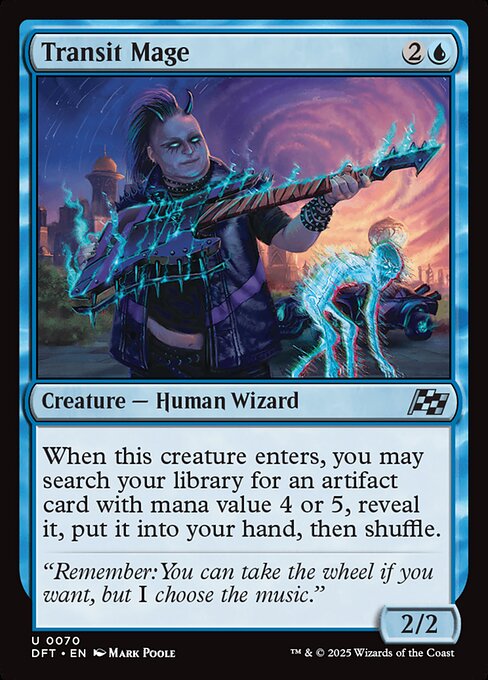 Aetherdrift - 70 - Transit Mage - Uncommon - U - Non-foil