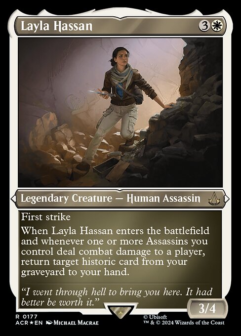 Assassin's Creed - 177 - Layla Hassan - Rare - W - Non-foil