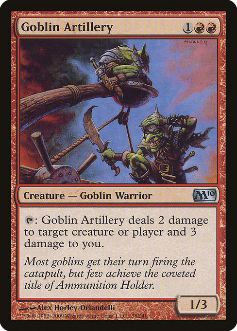 Magic 2010 - 138 - Goblin Artillery - Uncommon - R - Non-foil