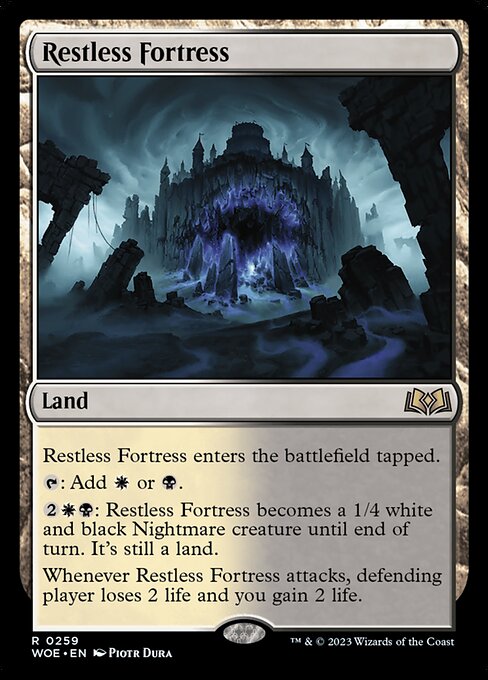 Wilds of Eldraine - 259 - Restless Fortress - Rare - C - Non-foil