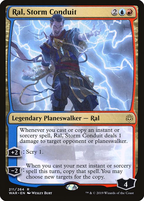 War of the Spark - 211 - Ral, Storm Conduit - Rare - UR - Non-foil