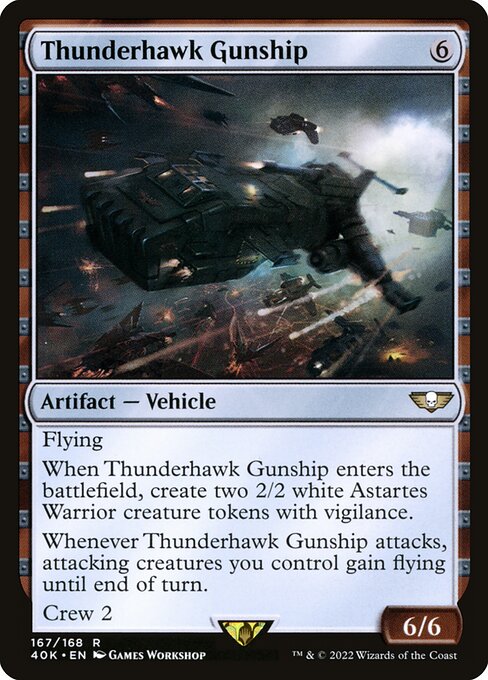 Warhammer 40,000 Commander - 167 - Thunderhawk Gunship - Rare - C - Non-foil
