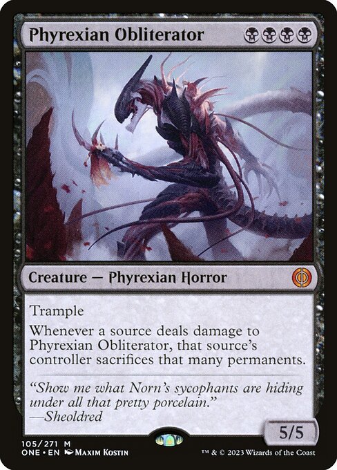 Phyrexia: All Will Be One - 105 - Phyrexian Obliterator - Mythic - B - Foil