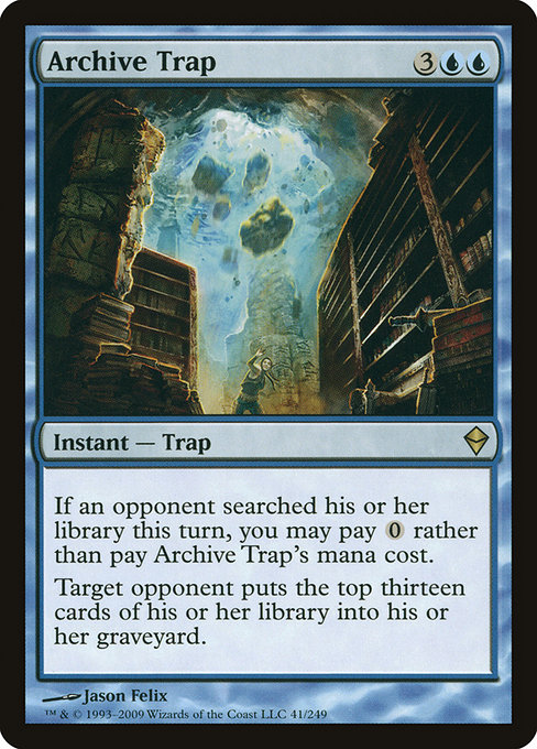 Zendikar - 41 - Archive Trap - Rare - U - Non-foil