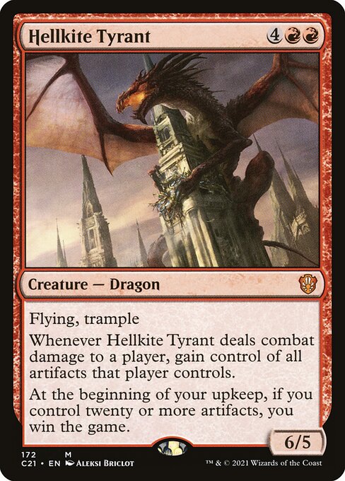 Commander 2021 - 172 - Hellkite Tyrant - Mythic - R - Non-foil