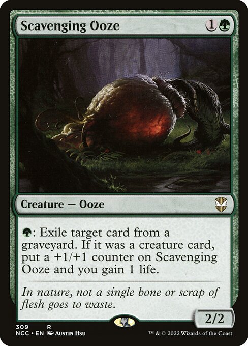 New Capenna Commander - 309 - Scavenging Ooze - Rare - G - Non-foil