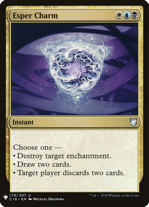 The List - C18-179 - Esper Charm - Uncommon - Multi - Non-foil