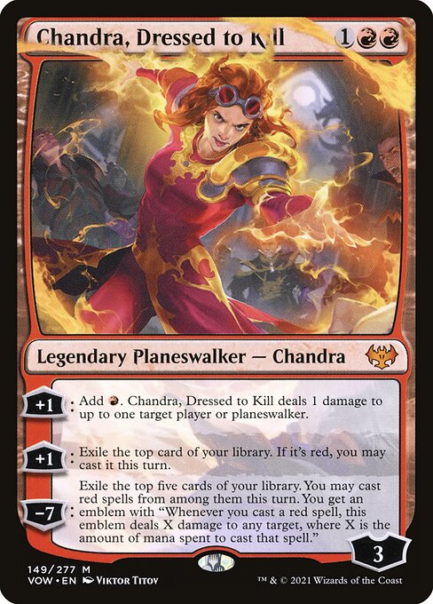 Innistrad: Crimson Vow - 149 - Chandra, Dressed to Kill - Mythic - R - Foil