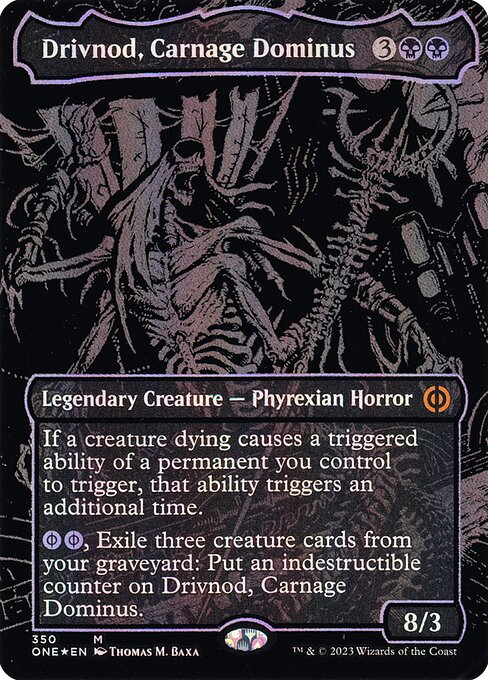 Phyrexia: All Will Be One - 350 - Drivnod, Carnage Dominus - Mythic - B - Foil