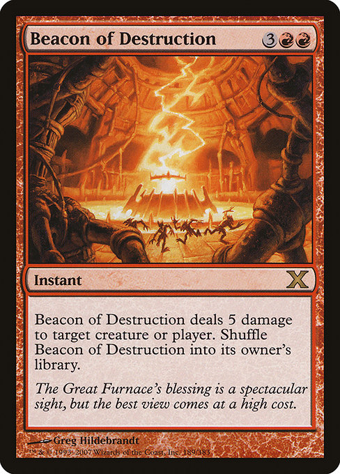 Tenth Edition - 189 - Beacon of Destruction - Rare - R - Non-foil
