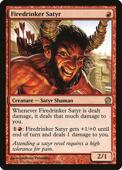 Theros - 122 - Firedrinker Satyr - Rare - R - Non-foil