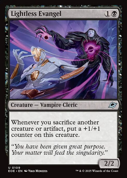 Edge of Eternities - 109 - Lightless Evangel - Uncommon - B - Non-foil