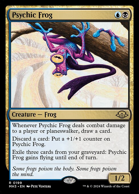 Modern Horizons 3 - 199 - Psychic Frog - Rare - UB - Foil