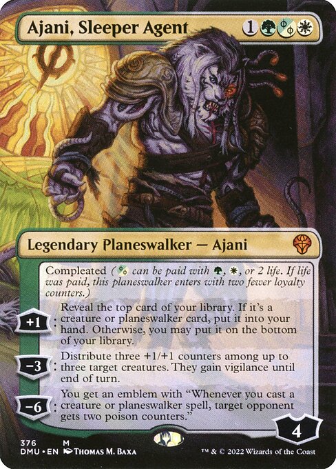 Dominaria United - 376 - Ajani, Sleeper Agent - Mythic - WG - Foil