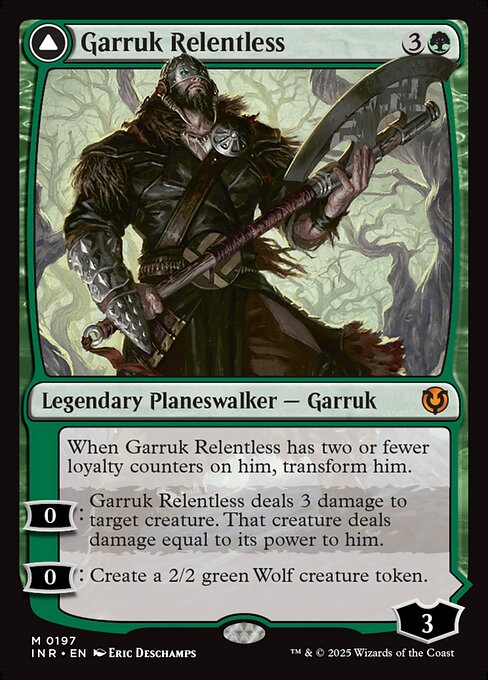 Innistrad Remastered - 197 - Garruk Relentless // Garruk, the Veil-Cursed - Mythic - C - Non-foil