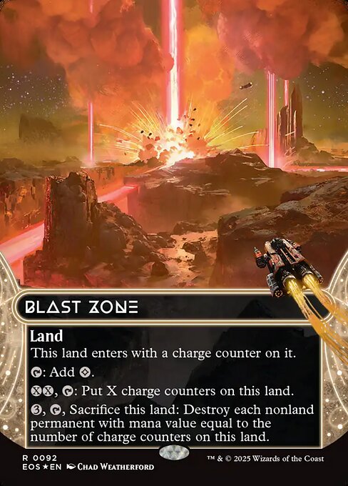 Edge of Eternities: Stellar Sights - 92 - Blast Zone - Rare - C - Foil