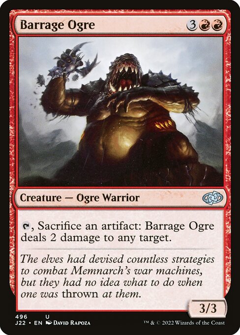 Jumpstart 2022 - 496 - Barrage Ogre - Uncommon - R - Non-foil